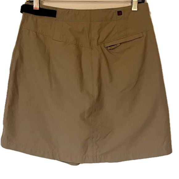 Woolrich Khaki Hiking Adjustable Waist Wrap Skirt Skort Gorpcore Size 8 - Picture 3 of 11